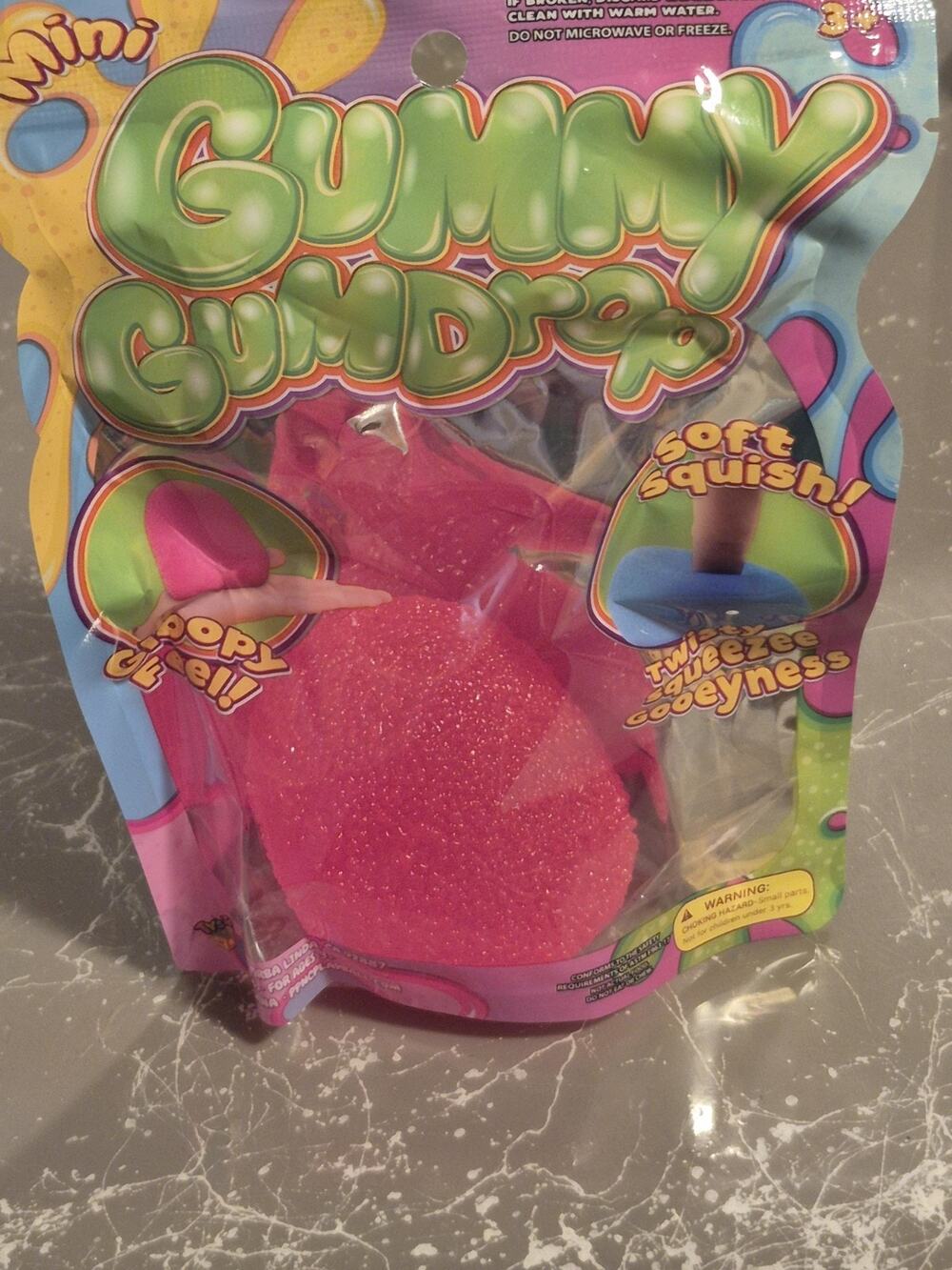 Mini Pink Gummy Gumdrop Squishy